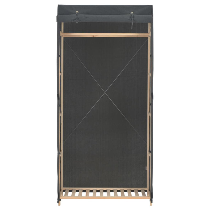 1 Door Wardrobe, Grey