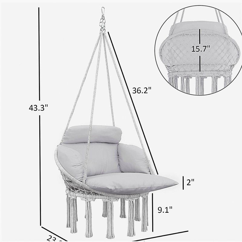 Chaise suspendue, balancelle hamac