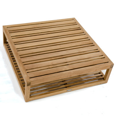Maya Square Teak Outdoor Coffee Table , 37.5'' in. W 37.5'' in. D