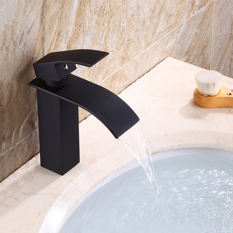 Single-Hole Single-handle Bathroom Faucet, Bronze