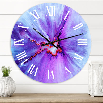 Waves Epoxy ResIn Art II - horloge murale moderne