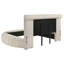 Lit de rangement rond rembourré Yewle-654603364