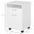 White Mobile Office Cabinet With Drawer And Cabinet, Ample Space Build, Fits Under Desks In White, Functional, Easily