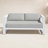 Camela 64.96'' Wide Straight Powder Coated Aluminum Loveseat with Sunbrella® Cushions-98127517