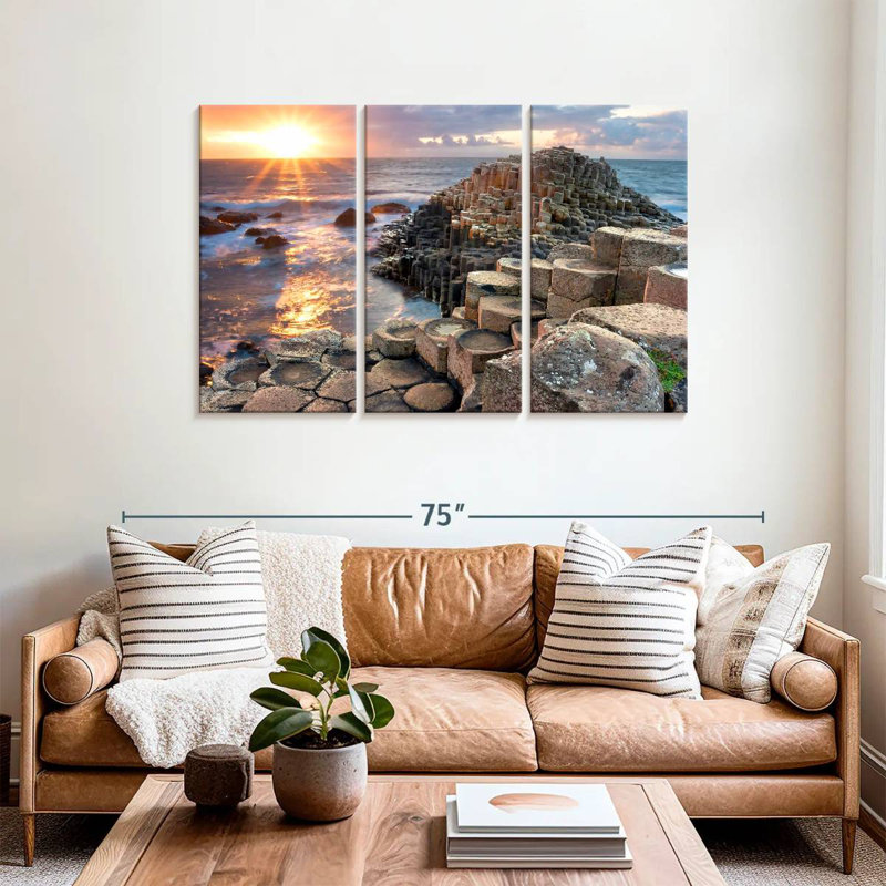 Plage Gillard Giant's Causeway, H 36 po x l 57 po