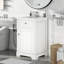 Meuble-lavabo de 20 po avec lavabo, armoire de salle de bain avec porte à fermeture douce, support de rangement et tablette réglable-115688304