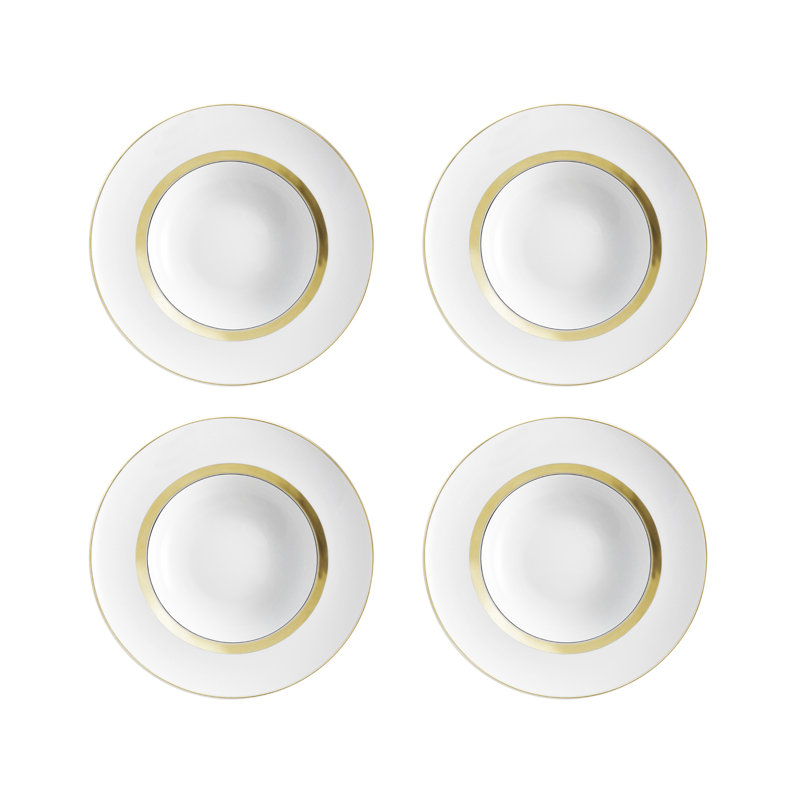Domo Gold Porcelain Dinner Plate, Gold