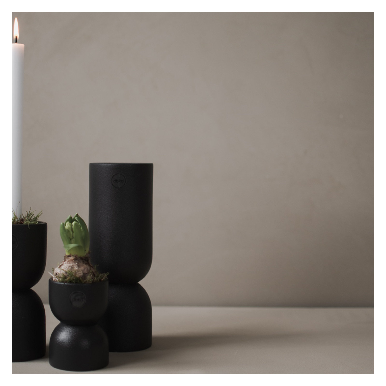 Ashdon Ceramic Table Vase, Black
