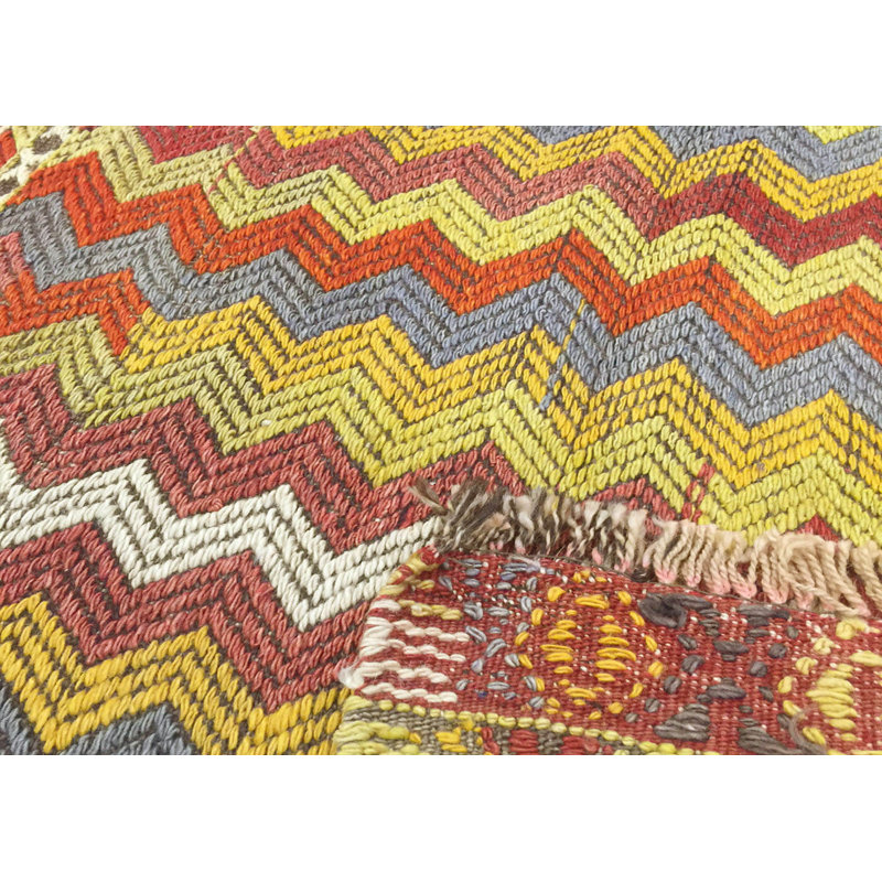 Square One-of-a-Kind 2'6" X 2'8" 1960s Wool Area Rug in