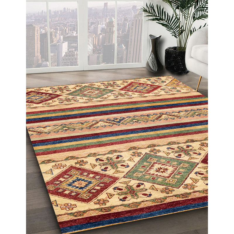 Abstract Indoor Rug, Square 4'