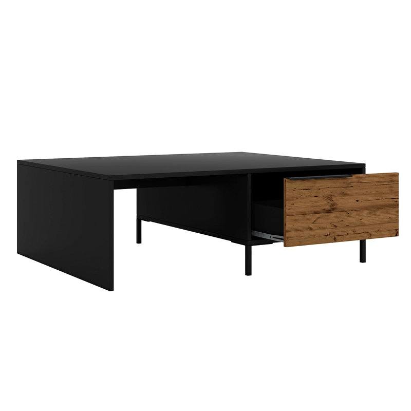 Table basse moderne rectangulaire avec tiroir Halmstad