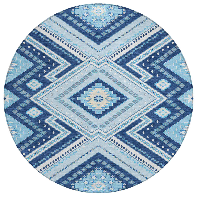 Tapis intérieur / extérieur Chayden Chantille ACN1010, Rond 8 pi