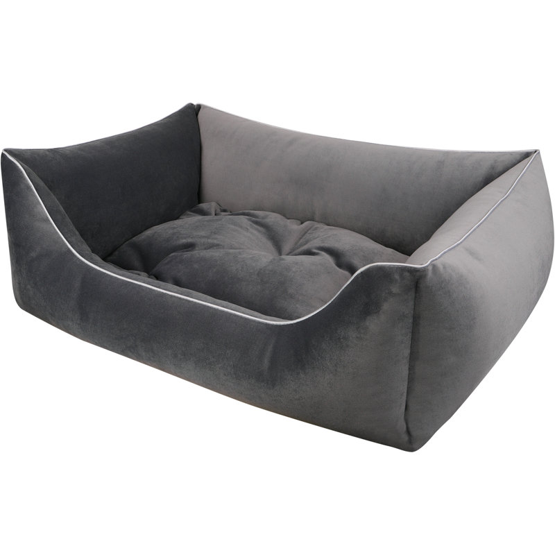 Magig Orthopedic Polyester Pet Bed, Small (70cm W x 50cm D x 25cm H), Grey