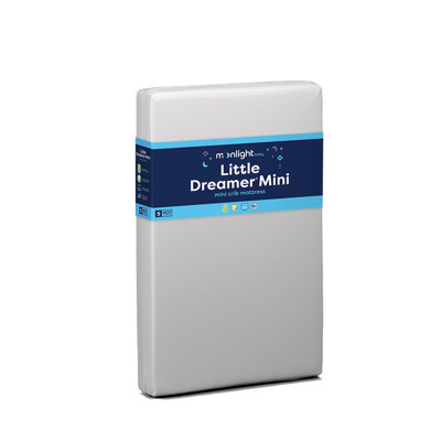 Little Dreamer 2-Stage Waterproof Mini Crib Mattress -  Moonlight Slumber, MC-LDMR100
