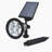 Solar Powered LED Adjustable Spotlight Wall Light Landscape Light Bright and Dark Sensing