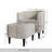 Upholstered Armchair and Ottoman Set-886041666