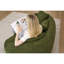 049s Chenille 2 sans os avec mise à niveau, 3 coussins décoratifs, pour le salon, le bureau, l’appartement, l’espace et le confortable courbé en chenille, utilisation modulaire à la maison, profil