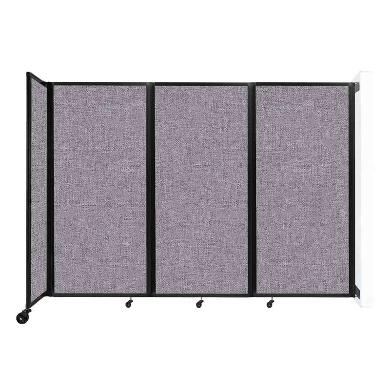 11 - Cloison pliante à panneaux, Gris nuageux, 3, H 72 po x l 102 po x P 12 po