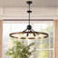 Lustre industriel rustique 32 po
