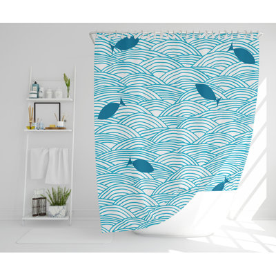 Haleigh 2 Piece Polyester Shower Curtain Set