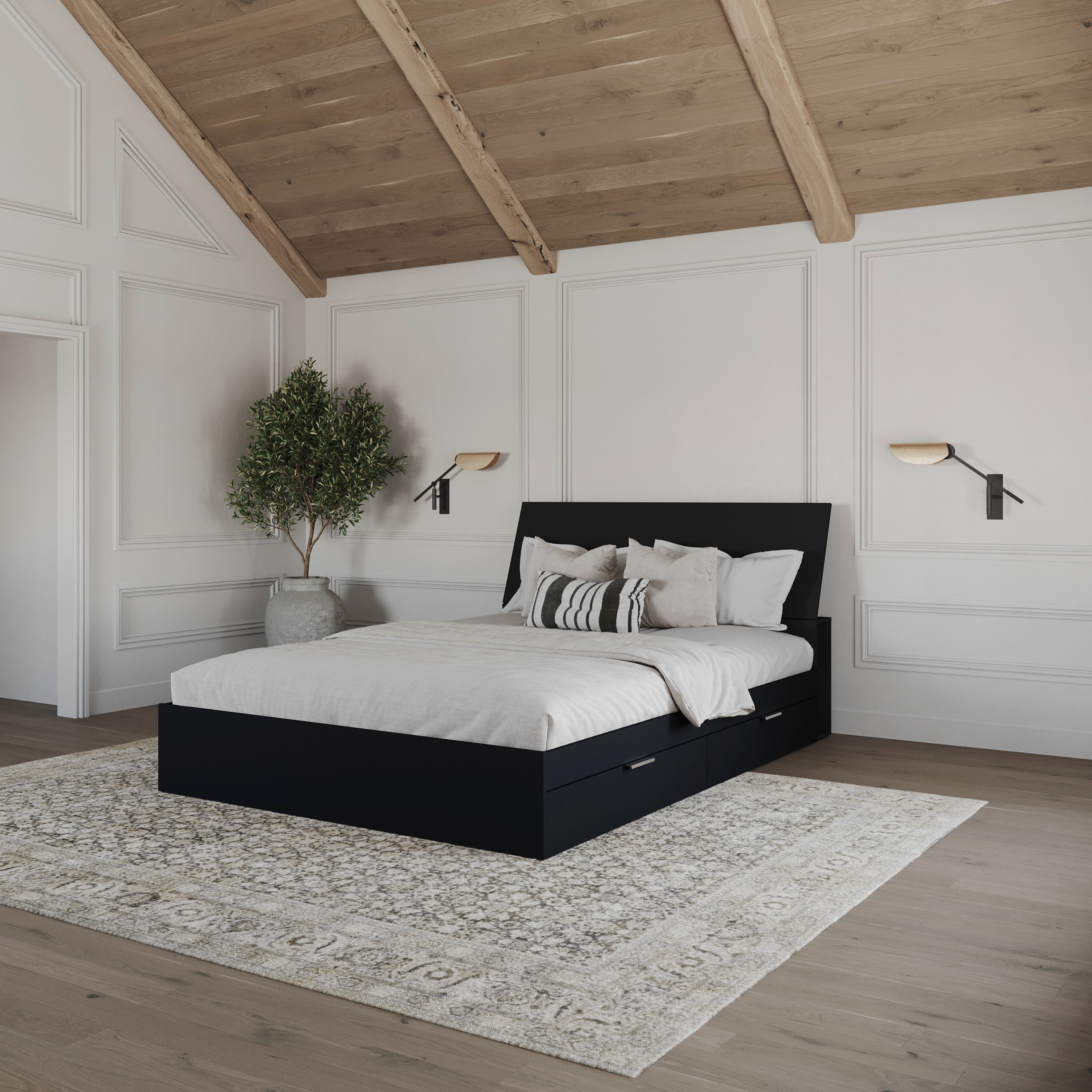 Latitude Run® Chalissa 2-Piece Reversible Storage Bed Set | Wayfair