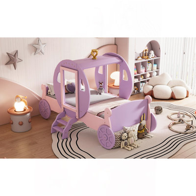 Lit simple de style princesse avec couronne