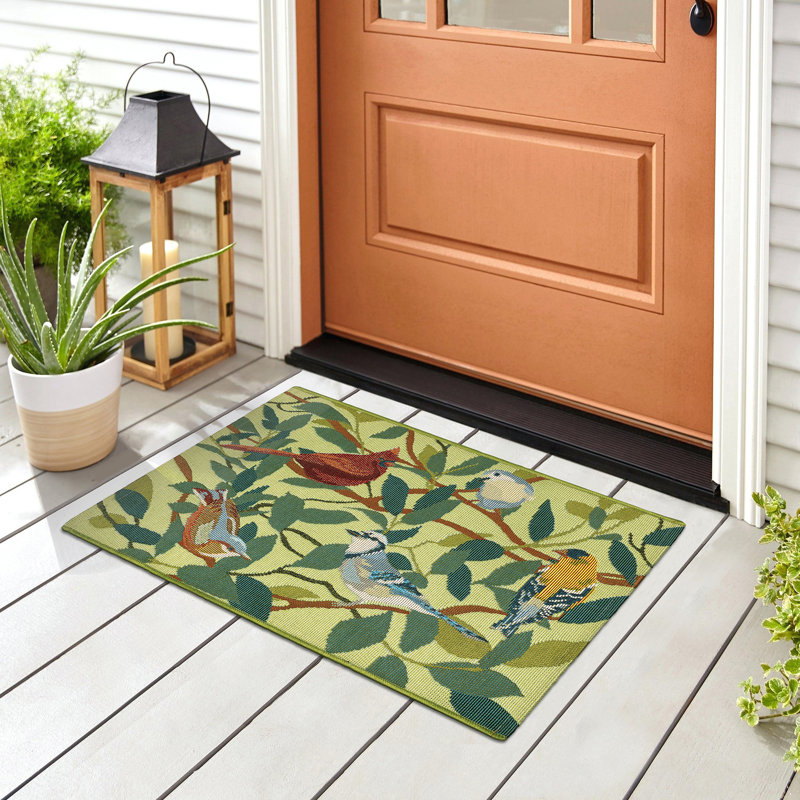 Andreane Synthetic Non-Skid Kitchen Mat, Rectangle 2' x 2'10"