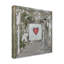 «Hearts Desire Distress White» par IovISart - impression sur toile tendue-33557053