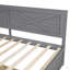 Lit de jour simple en bois avec 2 tiroirs et garde-corps rustique-777679356