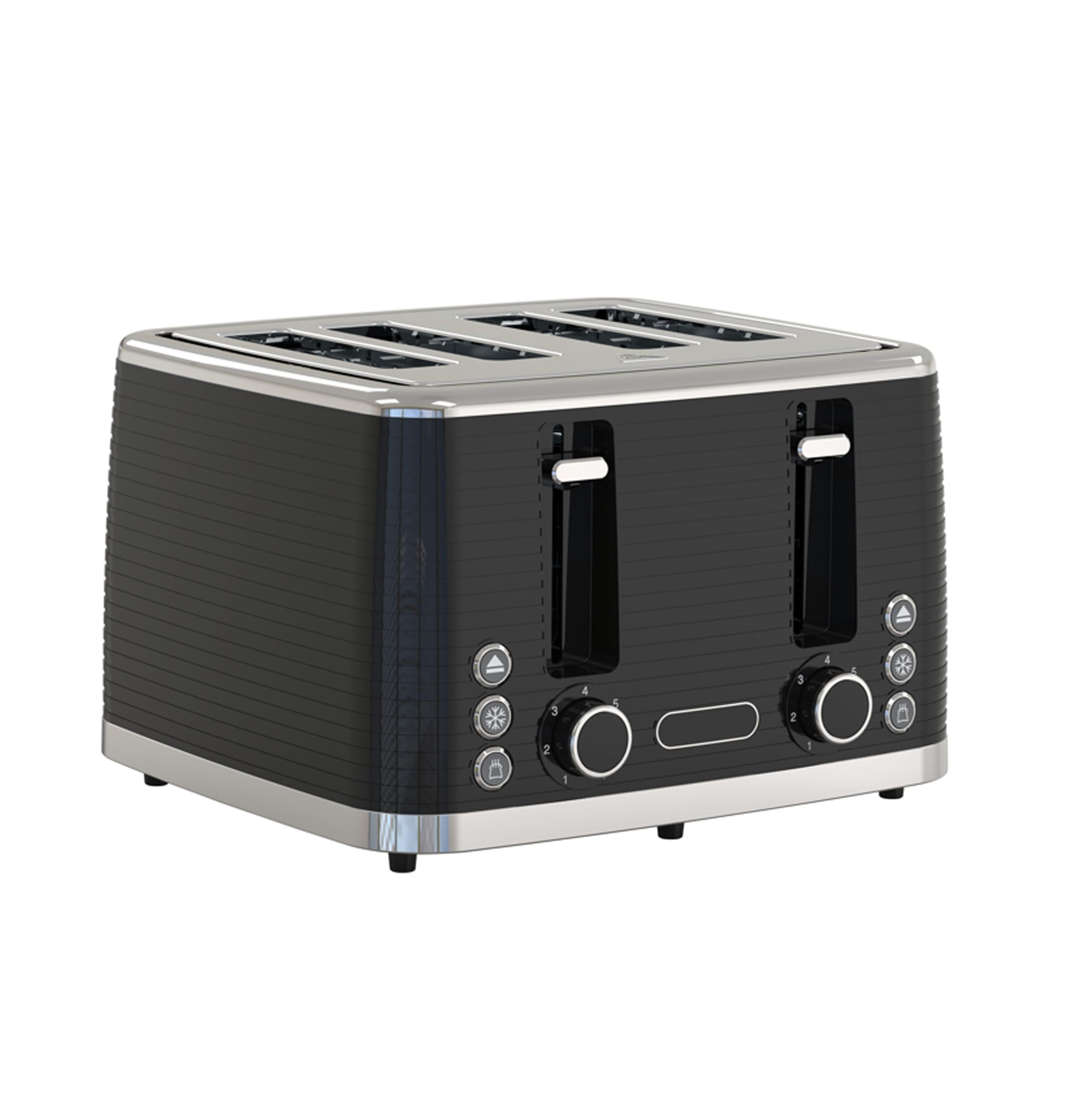 GEEPAS 4 Slice Toaster 7 Browning Levels Cancel Defrost Reheat Anti Jam ...