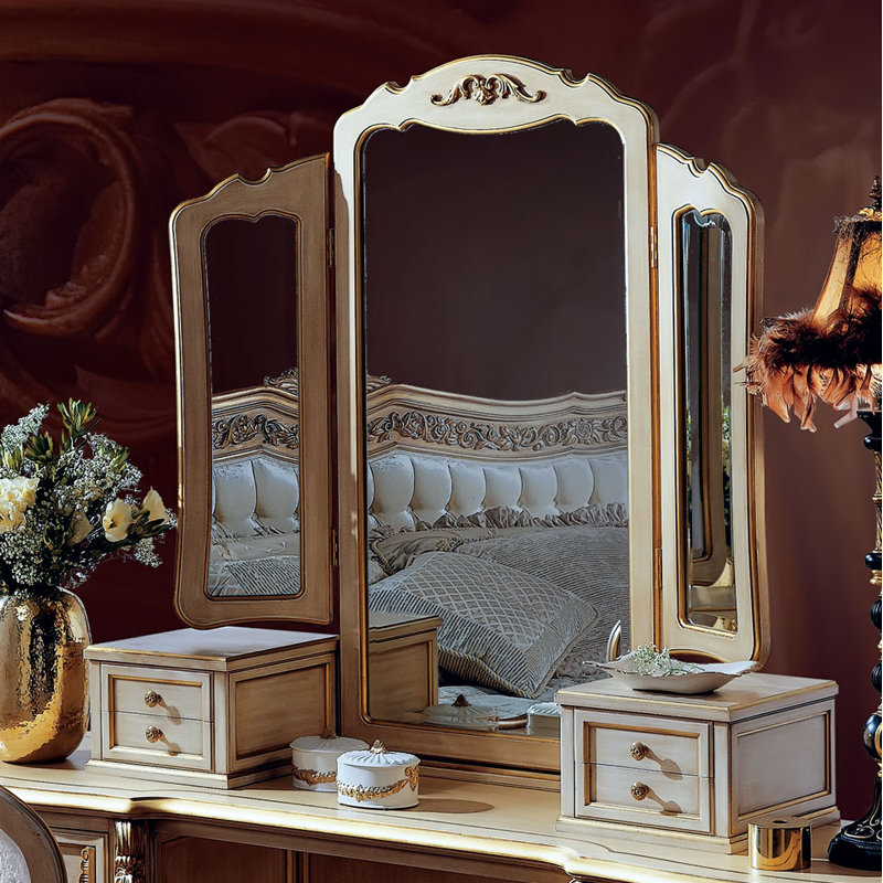 Arched Traditional Dresser Mirror