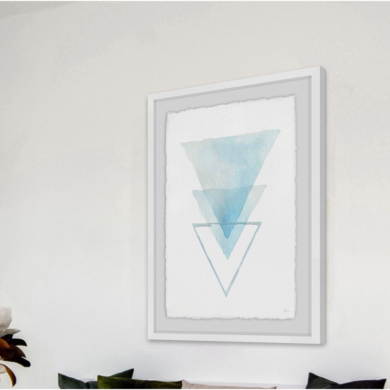 « inversed iceberg »-cadre photo, impression sur papier, H 12 po x l 8 po x P 1,5 po, Cadre blanc à bords frangés
