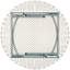 Table pliante portative en plastique 60 po