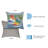  Polyester Throw Square Indoor/Outdoor Pillow Cover and Insert