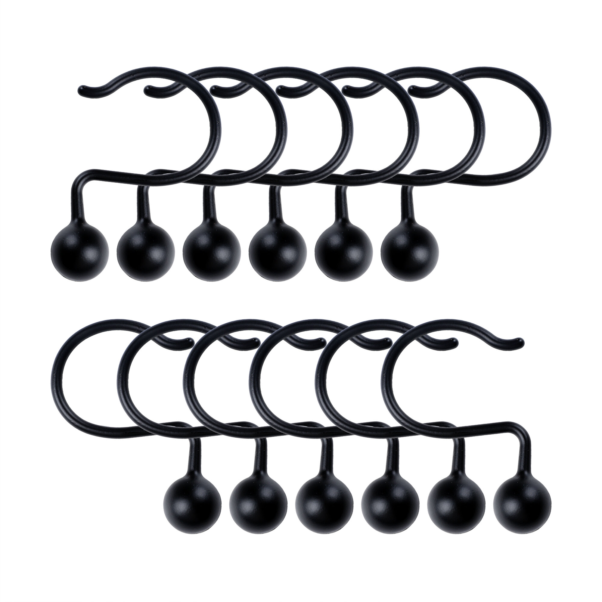 Utopia Alley Ball Shower Curtain Hooks, Rustproof Aluminum Shower