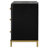 Maxine 3-drawer Nightstand Black-111107722