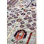 Tapis unique gris / rouge / bleu de 6 pi x 6 pi 1 po Bakshish Willow