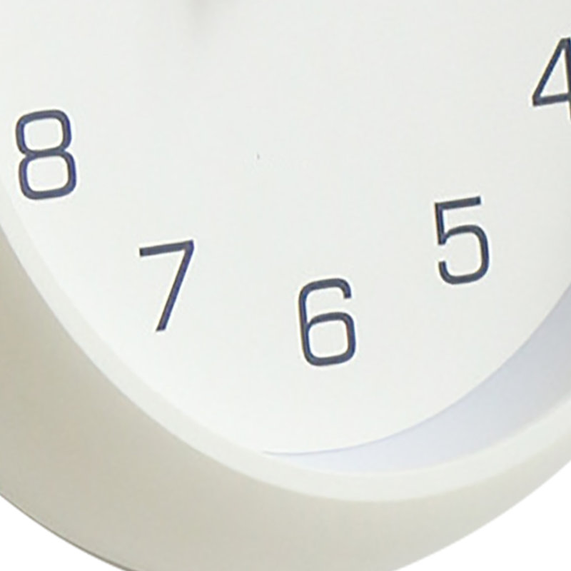 Horloge murale décorative à quartz silencieux de 30 cm (12 pouces), sans tic-tac, à piles, ronde, facile à lire, pour la maison, le bureau ou l'école, blanc crème.