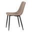 Chaise rembourrée taupe Benicio