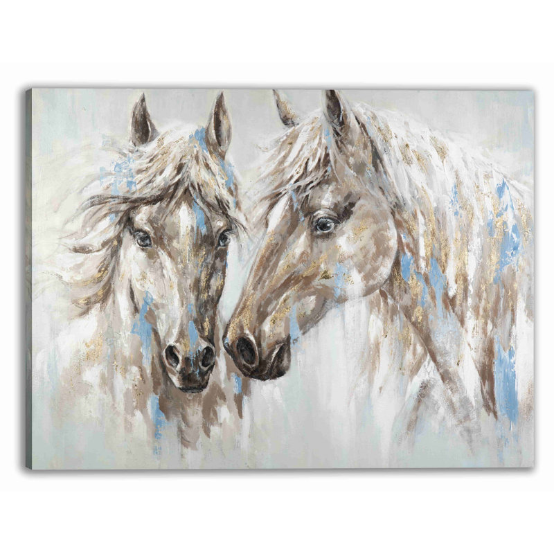 Kaylle Shining Horses - impression sur toile tendue, H 12 po x l 16 po x P 1 po
