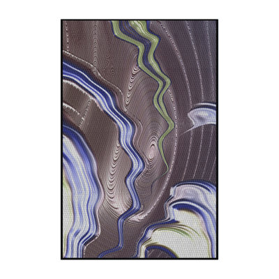 Tapis brun / bleu Power Loom