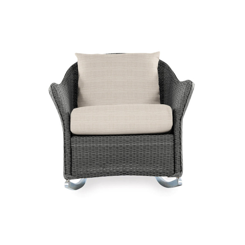 Weekend Retreat Outdoor Rocker Chair, Callen Driftwood, Mink