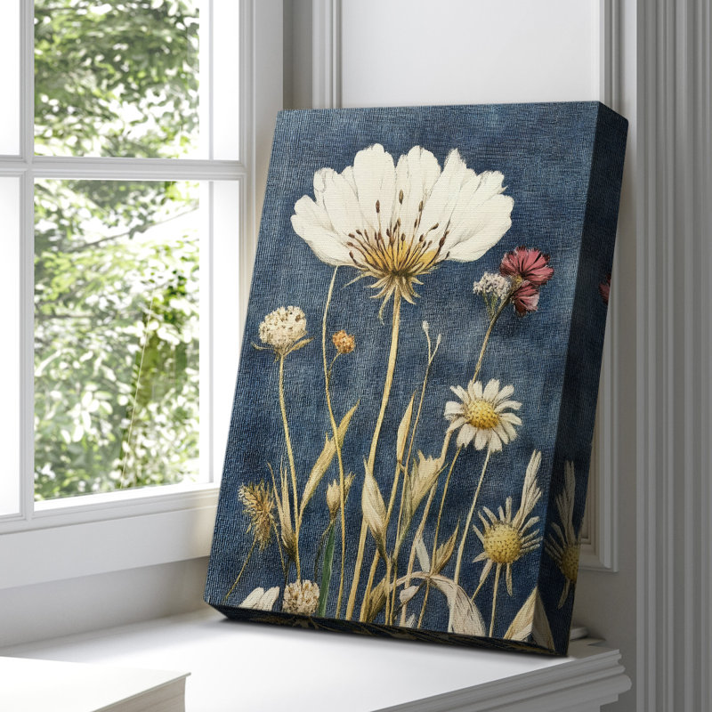 Toile tendue avec châssis Floral Cxxii, H 36 po x l 24 po