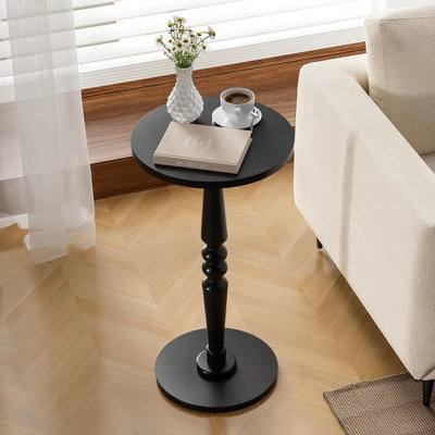 Petite table d'appoint ronde en bois