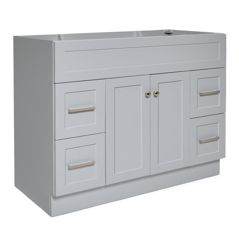 Base de meuble-lavabo simple 42 po Paulla, gris