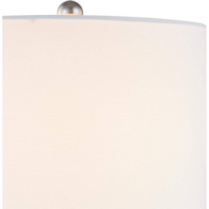 Lampe de table moderne en verre 23 po avec 3 lumières à intensité variable (ensemble de 2)