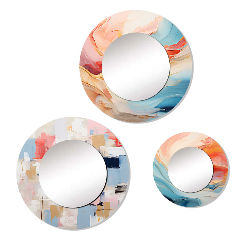 Ensemble de 3 miroirs en aluminium Cibecue