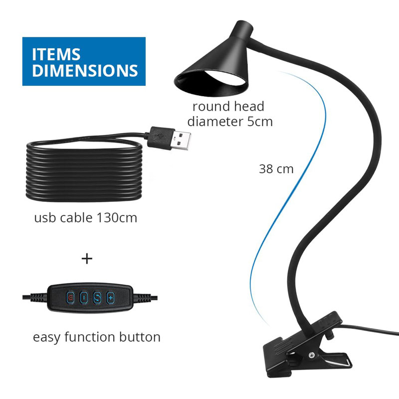Adayre Desk Lamp, Black