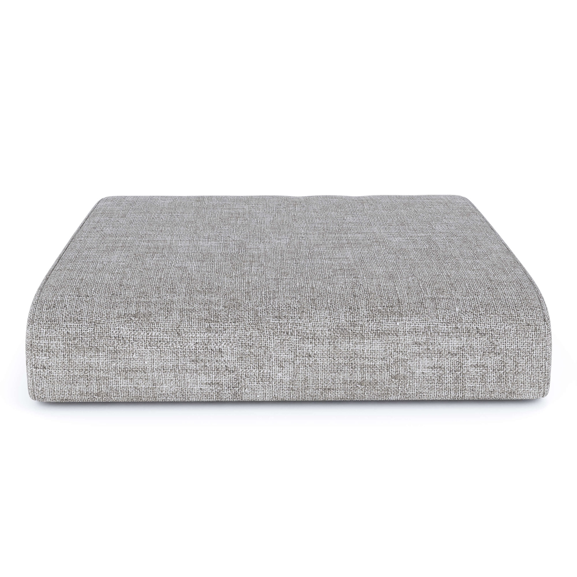 Sunbrella Outdoor Ottoman Cushion, Canvas Granite Sunbrella® Canvas, 4" H x 22" W x 20" D