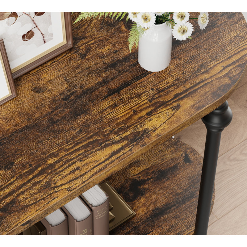 2 Tier Console Table, Brown